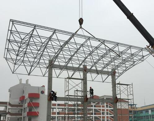 网架加工整体安装空中移位